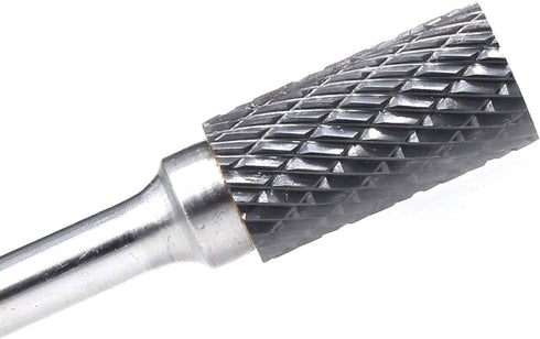 SA-5 Tungsten Carbide Burr Cylinder Shape Double Cut Rotary Burr File, 1/2” Cutter Dia X 1” Cutter Length, Pack of 1