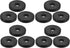 ARTIBETTER 12pcs Round Industrial Caster Pads PVC Noise-reducing Furniture Floor Protectors Non-Slip