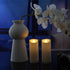 2"x 5" Set 2 LED Flameless Candles with Timer Battery Operated Outdoor LED Lights Fake Flickering Waterproof Candles