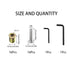 16 Sets M6x25 Furniture Screw Nut Threaded Wood Inserts Bolt Fastener Connector Hex Socket Drive M6x15 Screw-in Nuts