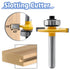 1/4 Inch 5/32 Inch Mesee Shank Biscuit Joiner Router Bit T Slot Router Bit with Bearing Guide Wood Biscuit Jointing