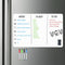 Magnetic Whiteboard for Fridge, Small Dry Erase Board with 4 Markers and 1 Eraser, 20 x 13 Inches