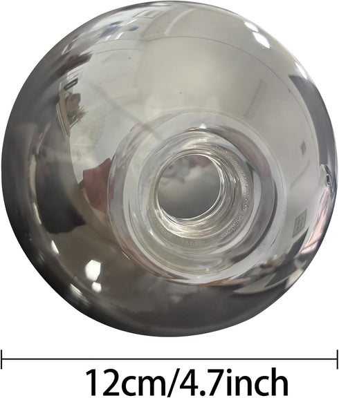 Yeeqiozr 12cm(4.7") Shades(1 Pack), Lighting Fixture Replacement Globes Smokey Black Glass Lamp Ideal