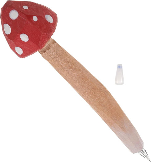 Ciieeo Mushroom Pens 5pcs, Cute Holiday Stuffers, Mushroom Fillers Classroom Ballpoint Pens for Party Favors