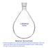 Borosilicate Glass Single Neck Recovery Flask, 1000 ml Rotary Evaporator Flask with 24/40 Outer Joint