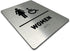 Women/Wheelchair Restroom Sign by GDS - ADA Compliant, Wheelchair Accessible, Raised Icons, Grade 2 Braille, Bathroom