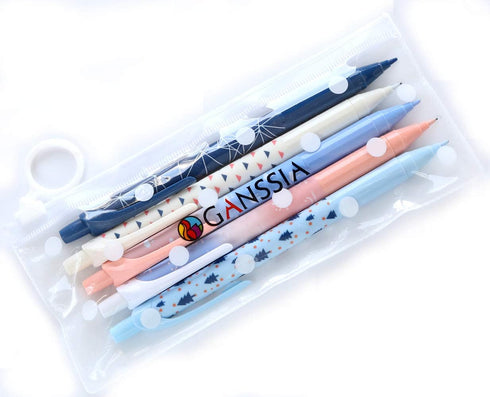 Blue Series Mechanical Pencils, 0.5mm Lead, Automatic Pencil for Drafting, Pack of 5