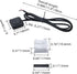 3 Set 12V 24V 12 Inch CH-2 Mini Momentary Push Button Switch Plastic Small Switchs with Double-Sided Tape, ON/Off Horn