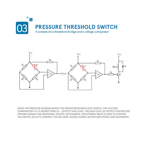 Hilitand RP-S40-ST Thin Film Pressure Sensor, 20g-10kg High Accuracy Force Sensor for Intelligent High End Seat