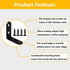 16Pcs 1.6x1.6 Inch 90 Black Stainless Steel L Bracket Corner Braces Metal Shelf Support, Degree Joint Right Angle