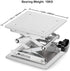 stonylab 8 inch x 8 inch Lab Scissors Jack, 200 x 200 mm Stainless Steel Laboratory Lift Stand Table, 15KG Support