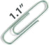 Officemate Standard #2 Vinyl Coated Paper Clips, Translucent Silver, 200 Count Pack (97214)