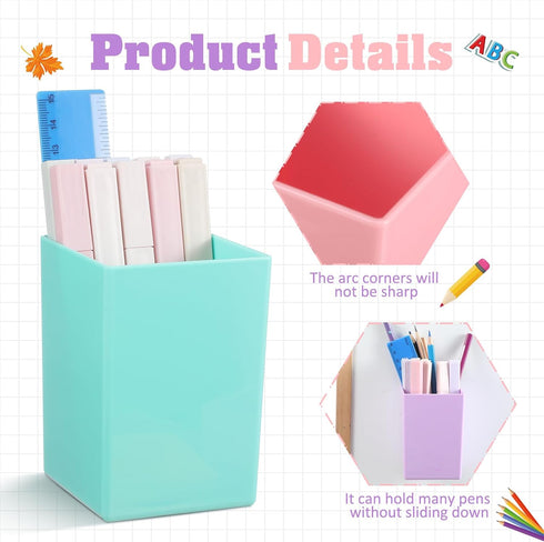 Affrolling 4 Pcs Classroom Magnetic Storage Boxes with Write Wipe Label Magnetic Storage Containers Plastics Pen Holder