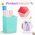 Affrolling 4 Pcs Classroom Magnetic Storage Boxes with Write Wipe Label Magnetic Storage Containers Plastics Pen Holder