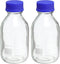 PATIKIL 500mL Reagent Media Bottle, 2Pcs Round Graduated Glass Storage Bottle with Blue Cap