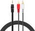 WITOMAERN 3.5 mm to 2 RCA Stereo Cable Audio Cord Compatible with 5