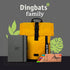 Dingbats - Wildlife Solid Medium Notebook, Grey Elephant, A5, Hardcover Notebook, PU Leather, Perforated Cream 100gsm