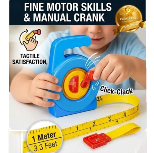 3 Feet./1M Counting Measuring Tape Retractable Soft Tape Measure Long Dual-Scale for Kids-Retractable Measuring Toy