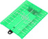 Laser Level Target Plate, Double Scale Cross Line Laser Level Meter with Foldable Magnetic Floor Target Card (Green)