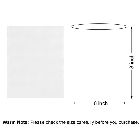 Shrink Wrap Bags, 100 Pcs 6x8 Inches Clear PVC Heat Shrink for Packaging Soap, Book, Bath Bombs, and DIY Projects