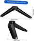 INOOMP 2 Pcs Tv Mounting Brackets for Tvs Plastic Tabletop Stand with Non Slip Base Pad for Living Room Bedroom Cabinet