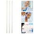iplusmile 3pcs Lab Glassware Drain Tool, Transparent Stirring Stick, Solid Glass Mixer for Laboratory Equipment