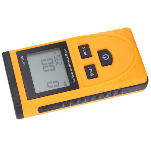 GM3110 Surface Resistance Meter, High Accuracy Digital Display Anti-Static Resistance Tester with Backlight