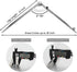 Pencil Compass 12 Inch - Precision Woodworking Compass with Wing Divider and Pencil Holder for Geometry Drafting
