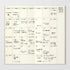 Midori Traveler's Notebook, 1 X Monthly Diary (Refill 017)