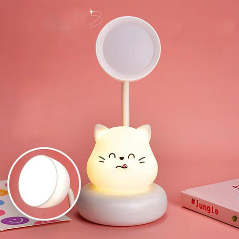 Yinhamnl Cute Desk Lamp, Kids Night Light, LED Bedside Lamp for Kids, USB