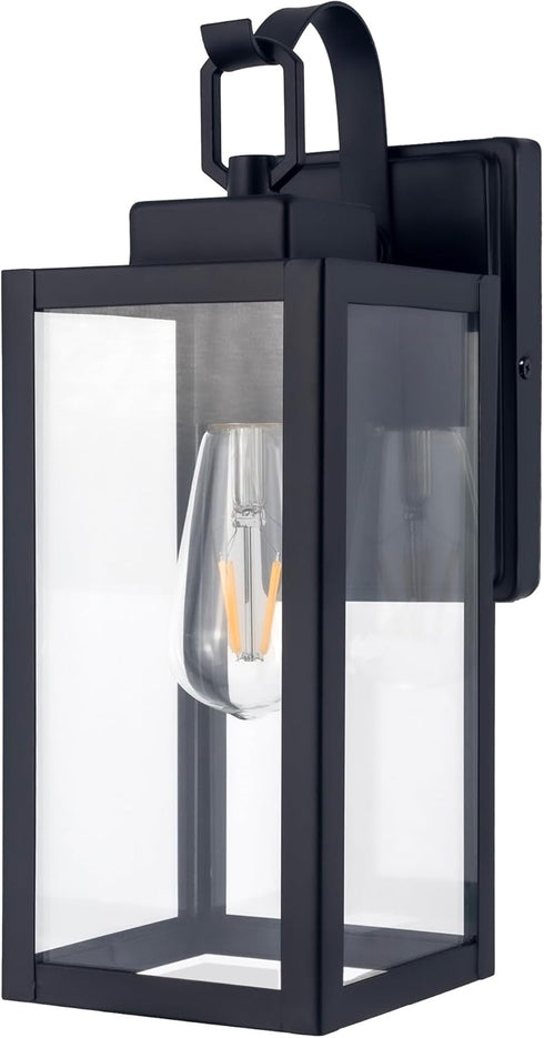 Outdoor Wall Lantern, Wall Sconce as Porch Lighting Fixture, E26 Medium Base,