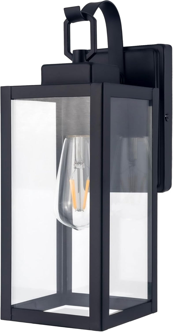Outdoor Wall Lantern, Wall Sconce as Porch Lighting Fixture, E26 Medium Base,