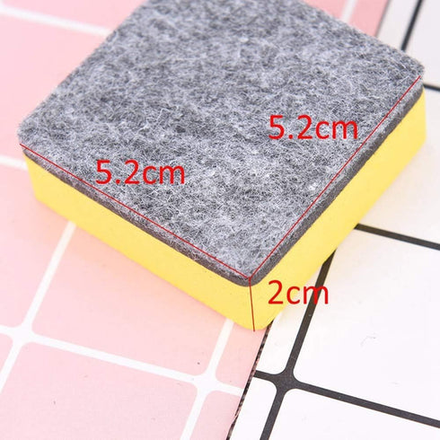 Yellow 2PC/Set Magnetic White Board Cleaner, Dry Erase Erasers for School Office Supplies, Whiteboard Wipe Markers