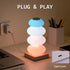 AVEKI RGB Touch Table Lamp, Color Changing Night Light Candy Gourd Design, USB Powered, Bedroom Desk Ambient Light