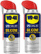 WD-40 Specialist Silicone Lubricant with Smart Straw Sprays 2 Ways, Twin-Pack, 11