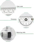 QMQJIA Portable Universal Multi-Purpose Rolling Ruler Drawing Parallel Compass-Ruler School Stationery Protractor