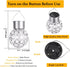 2 Pack Hanging Solar Light Outdoor, Waterproof Ball Shaped Night Light for Gardens, Patios