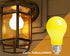 4 Packs 3W A19 LED Bug Light Bulbs, Yellow E26 Outdoor Bug Light Bulb, 25W Equivalent, 2000K Amber Glow, Night Light