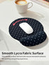 Seorsok Cute White Polka Dot Mouse Pad with Gel Wrist Support Mouse Pad,Ergonomic Aesthetic,Comfortable Mousepad