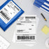 MakerKing 4x6 (100 4x6 Thermal Labels, White Mailing Fanfold Postage Direct Thermal Printer Shipping Label Fanfold