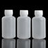 50Pcs 50ml PE Plastic Empty Small Mouth Graduated Lab Chemical Container, Sealing Liquid Medicine Bottles