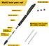 YouOKLight Multi tool pen set, gift tool pen, multitool pen for men, 9 in 1 pen multitool, ruler (Metric, Imperial), screwdriver (flat, cross), bottle opener, level gauge, stylus, LED flashlight, pen by YouOKLight