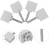 20mm ABOOFAN Heavy Duty Side Table Support Clips under Support Bolt Clips Thread Length Office Furniture Accessories