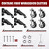 SPACECARE Retractable Workbench Casters Kit, 600Lbs Heavy Duty Caster Wheels for Workbenches, Tables, and Equipment, 4