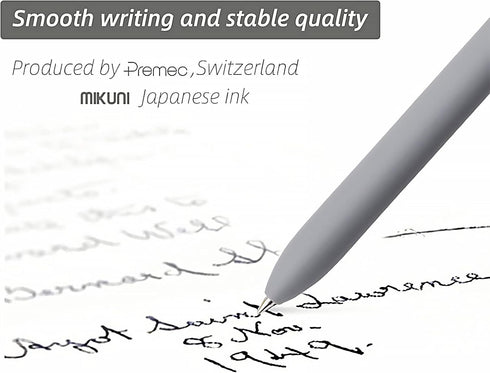 Gel Pens, 0.5mm Fine Point, Smooth Writing Japanese Cute Black Ink Pens for Journaling, School Office Supplies (5 Pcs