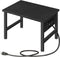 HOOBRO Printer Stand for Desk, Desktop Printer Stand with Charging Station, Small