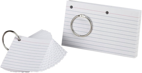 Oxford Just Flip-It Punched and Perfed Study Cards, 75 Full Size Cards