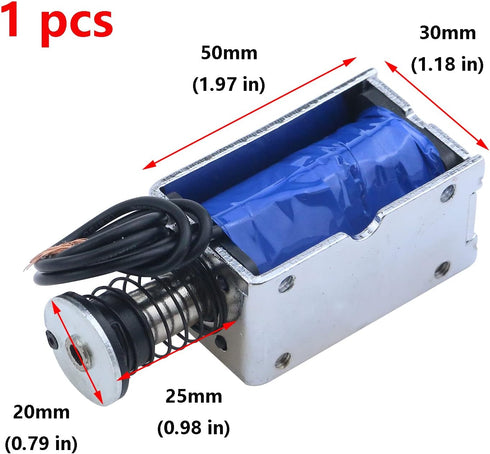 Antrader JF-Z05 DC 12V 2.5A Magnetic Solenoid, 45N Push Open Frame Electromagnet