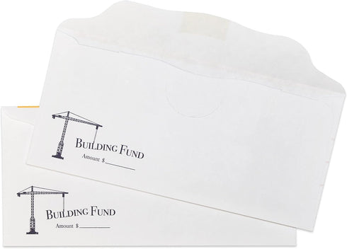 Building Fund Envelopes - 100 Pack for Donations and Savings