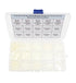 Metric M2 M2.5 M3 M4 M5 Nylon Phillips Pan Head Screws Nut Washer Assortment Kit (White)